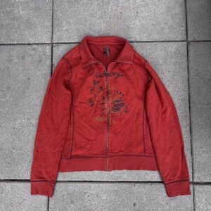 Kluchvskoy orange zip up sweater